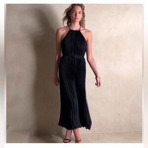 Banana Republic Halter Pleated Maxi Dress - Small NWT
